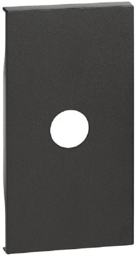 Лицевая панель Legrand BTicino Living Now для 1-м. 2 мод. розетки TV/кабельного вывода черный картинка